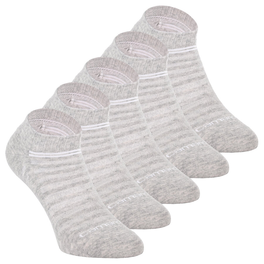 Sneakersocken Mesh-Gewebe atmungsaktiv Camano grau-melange
