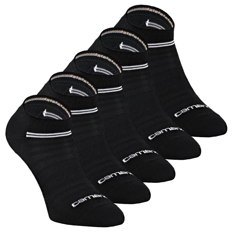 Sneakersocken Mesh-Gewebe atmungsaktiv Camano schwarz