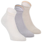 Kurzsocken ohne Gummidruck Camano grau-oliv-beige-mix - 1