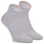 Kurzsocken ohne Gummidruck Camano grau-oliv-beige-mix - 23