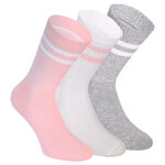 Dicke Tennis-Sportsocken Baumwolle Apollo rosa-grau-weiß-mix - 1