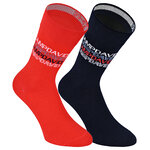 Herrensocken Camp David navy-rot-mix - 1