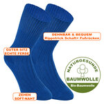 100% Bio-Baumwolle GOTS Socken blau - 2