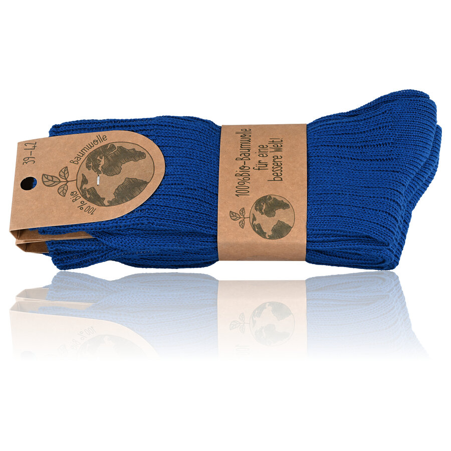 100% Baumwoll-Socken blau - 2