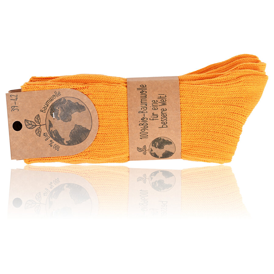 100% Baumwoll-Socken orange - 2