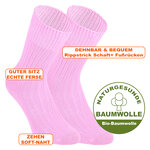 100% Bio-Baumwolle GOTS Socken rosé - 2