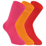 Bambus-Wellness-Socken rot-orange-pink-mix - 1