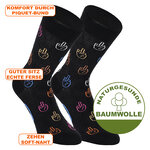 Motivsocken Mittelfinger Stinkefinger - 2
