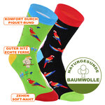 Motivsocken kunterbunte Papageien - 2