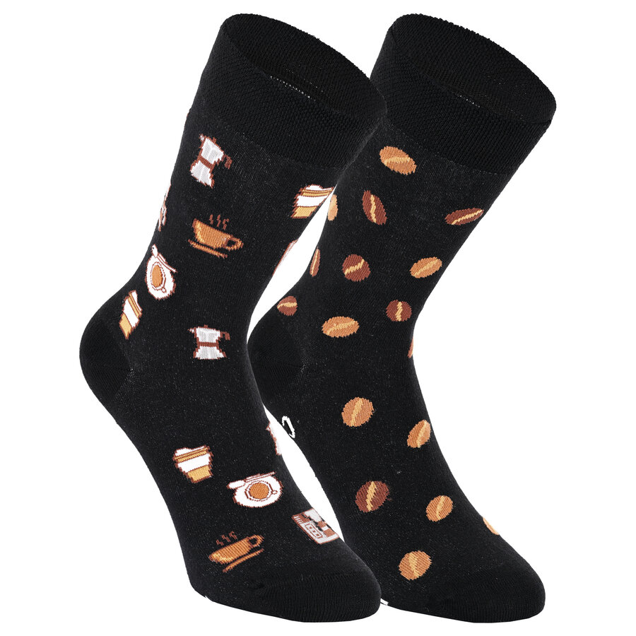 Motivsocken Kaffee-Bohnen