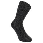 100% Wollsocken mit Alpakawolle anthrazit-grau-mix - 4