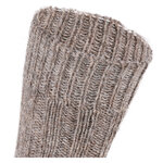 100% Wollsocken mit Alpakawolle braun-braun-mix - 5