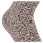 100% Wollsocken mit Alpakawolle braun-braun-mix - 7