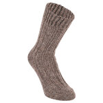 100% Wollsocken mit Alpakawolle braun-braun-mix - 4