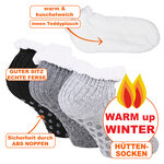 Damen-Sneaker-Hüttensocken ABS-Noppen Apollo multi-grau - 2