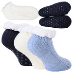Damen-Sneaker-Hüttensocken ABS-Noppen Apollo multi-blau - 12