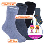 Thermo Kinder-Stiefelsocken Apollo blau-mix - 12