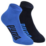 Puma Quarter Kurzsocken mit breitem Puma Schriftzug blau-marine-mix - 1
