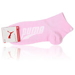 Puma Quarter Kurzsocken mit breitem Puma Schriftzug rosa-grau-melange-mix - 3
