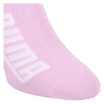 Puma Quarter Kurzsocken mit breitem Puma Schriftzug rosa-grau-melange-mix - 4