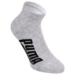 Puma Quarter Kurzsocken mit breitem Puma Schriftzug weiß-grau-melange-mix - 5