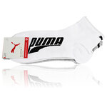 Puma Quarter Kurzsocken mit breitem Puma Schriftzug weiß-grau-melange-mix - 3