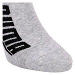 Puma Quarter Kurzsocken mit breitem Puma Schriftzug weiß-grau-melange-mix - 4