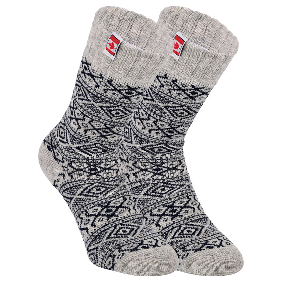 Thermo Wollsocken Canadian Style schwarz
