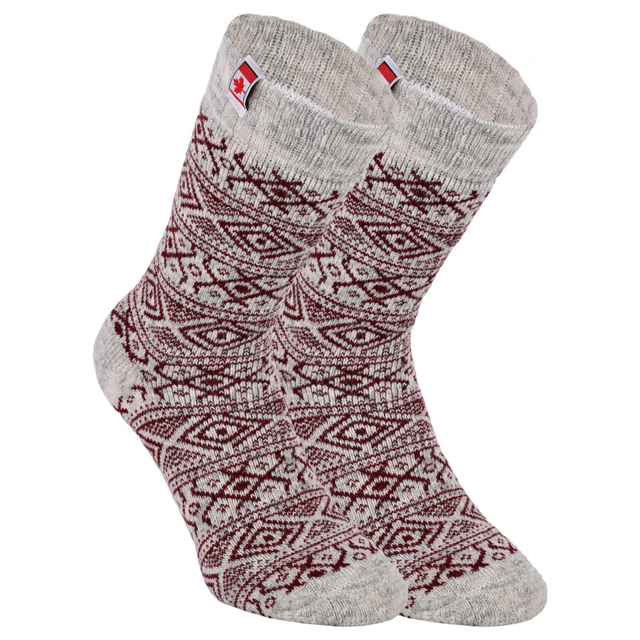 Thermo Wollsocken Canadian Style rot