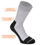 Dicke Outdoor Wollsocken Merino Made in Germany hellgrau - 4