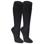 Dicke Outdoor Stiefel-Kniestrümpfe Merino Made in Germany anthrazit - 1