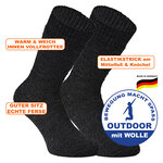 Dicke Outdoor Stiefel-Socken Merino Made in Germany anthrazit - 2