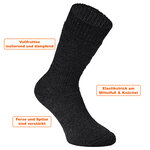Dicke Outdoor Stiefel-Socken Merino Made in Germany anthrazit - 3