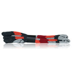 Herrensocken ohne Gummidruck Block-Streifen rot-orange - 3
