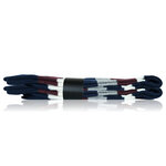 Herrensocken ohne Gummidruck Block-Streifen marine-bordeaux - 6