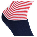 AHOI Maritim Socken GOTS Bio Baumwolle Ringel rot-weiß - 5
