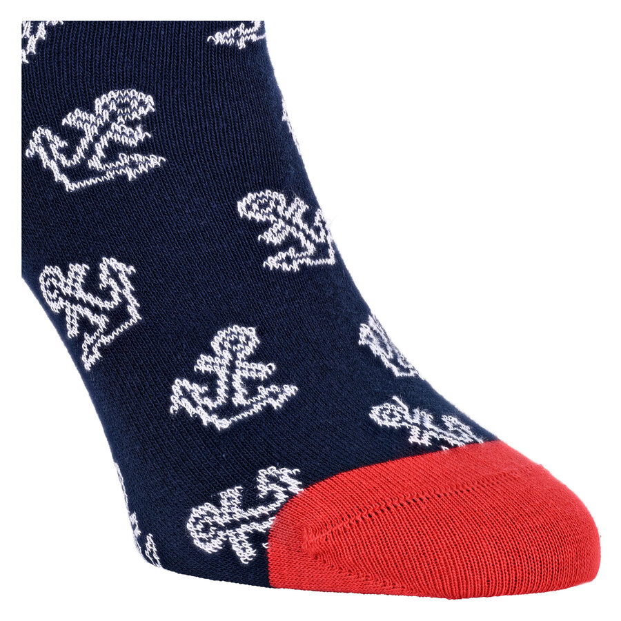 Ahoi Maritim Socken Baumwolle Anker weiß - 7
