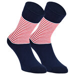 AHOI Maritim Socken GOTS Bio Baumwolle Ringel rot-weiß - 1