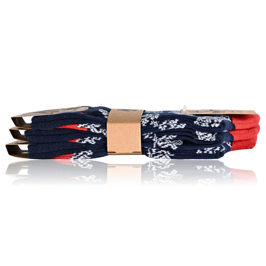 Ahoi Maritim Socken Baumwolle Anker weiß - 6