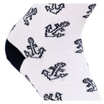 Ahoi Maritim Socken GOTS Bio Baumwolle Anker blau - 5