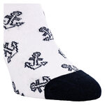 Ahoi Maritim Socken GOTS Bio Baumwolle Anker blau - 7