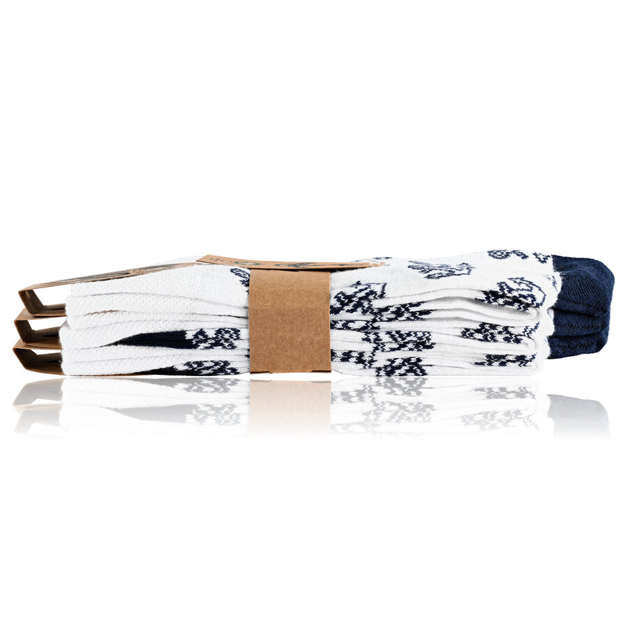 Ahoi Maritim Socken Baumwolle Anker blau - 6