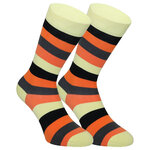 Ringelsocken Bio-Baumwolle Blockstreifen gelb-orange - 1