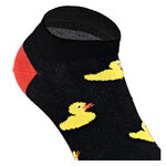 Quietsche-Entchen Sneakersocken gelbe Enten auf schwarz - 3