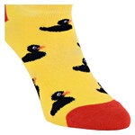 Quietsche-Entchen Sneakersocken schwarze Enten auf gelb - 4
