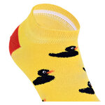 Quietsche-Entchen Sneakersocken schwarze Enten auf gelb - 3