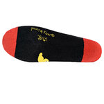 Quietsche-Entchen Sneakersocken gelbe Enten auf schwarz - 5