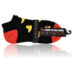 Quietsche-Entchen Sneakersocken gelbe Enten auf schwarz - 7