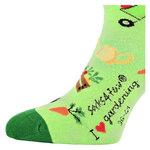 Ich liebe Gärtnern Motivsocken grün - 5