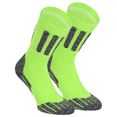 Coolmax Trekking-Socken NEON-Farben Funktions-Sportsocken neon